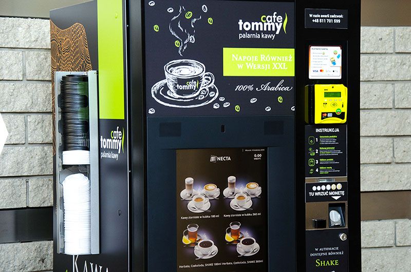 Automat do kawy w tommy cafe - szybko solidnie i smacznie kazdego dnia